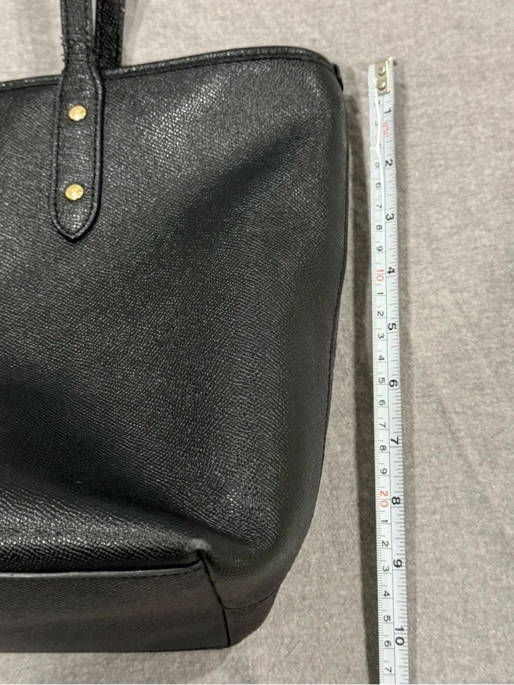 Coach black leather